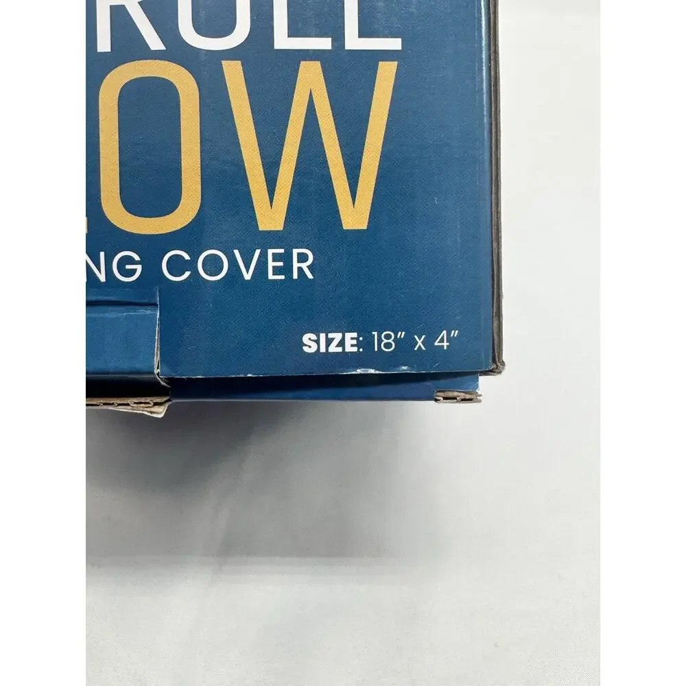 NESTL Neck Roll Pillow Cooling Cover Memory Foam 18” X 4” White NIB